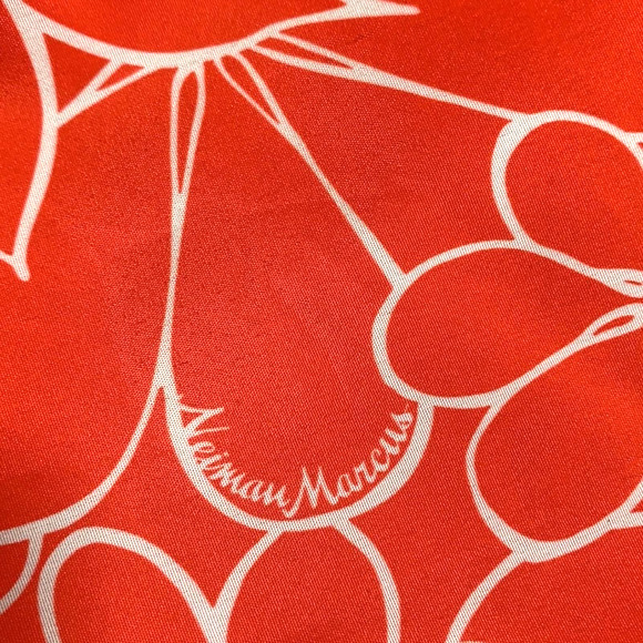 NEIMAN MARCUS 19x16.5 PINK WHITE FLORAL TROPICAL ZIPPER HOBO SHOULDER TOTE BAG - Picture 6 of 9